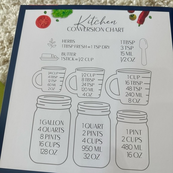 Recipe book with page protectors, dividers, and labels. New in box 11 x 11.5” - Picture 4 of 7